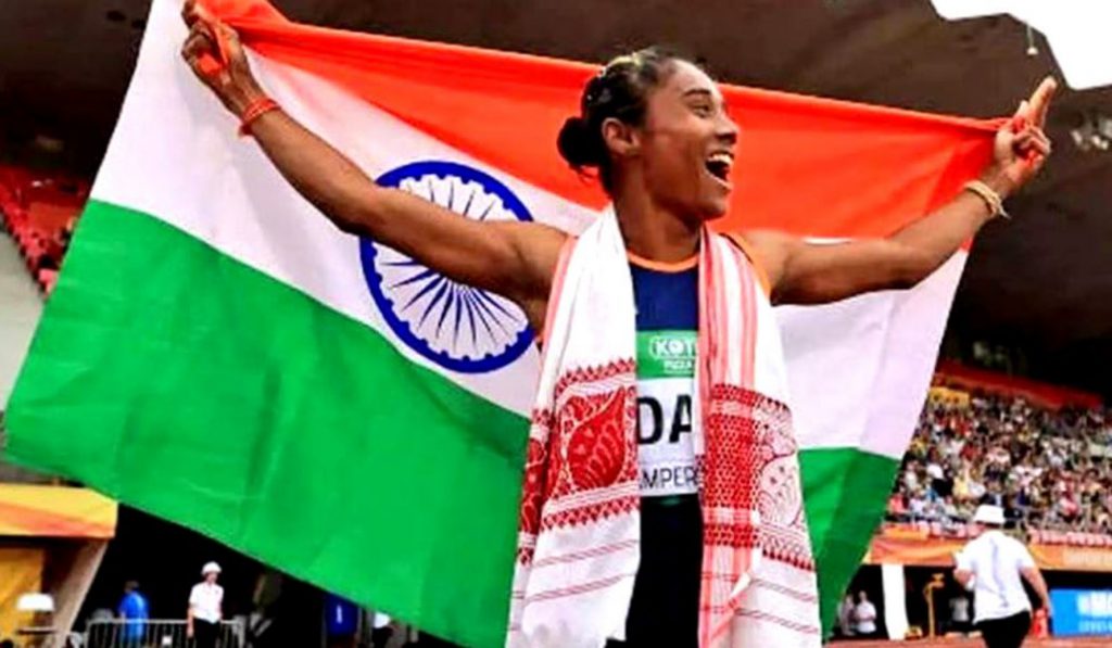 চলতি মাসে পঞ্চম সোনা জিতে নয়া নজির গড়লেন ভারতীয় সোনার মেয়ে হিমা দাস।
