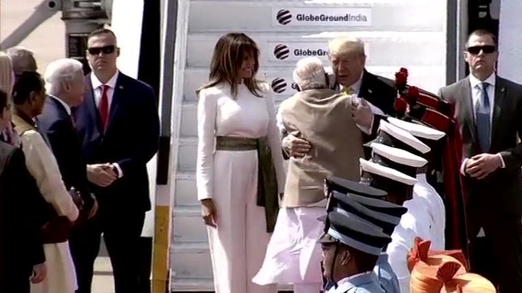 trump modi in india