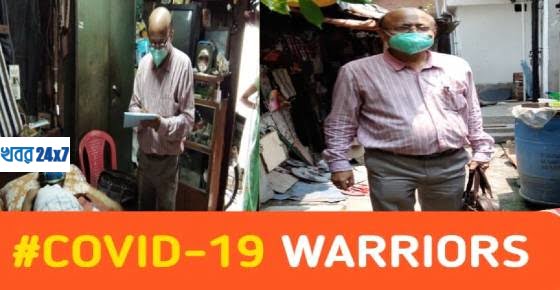 Doctor Ardhendu Bhattacharya providing patient care in covid 19 crisis