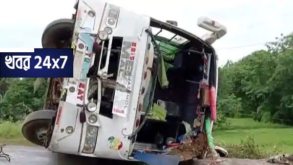 কেরালা থেকে পশ্চিমবঙ্গগামী পরিযায়ী শ্রমিকদের বাস উলটে আহত ৭, চালকসহ ২জনের অবস্থা গুরুতর