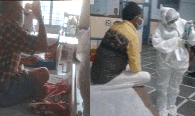 video call in covid hospital