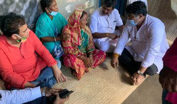 নিহত বিজেপি কর্মীর বাড়িতে দলের সাধারণ সম্পাদক সঞ্জয় সিং, আঙুল তুললেন শাসকদলের দিকে