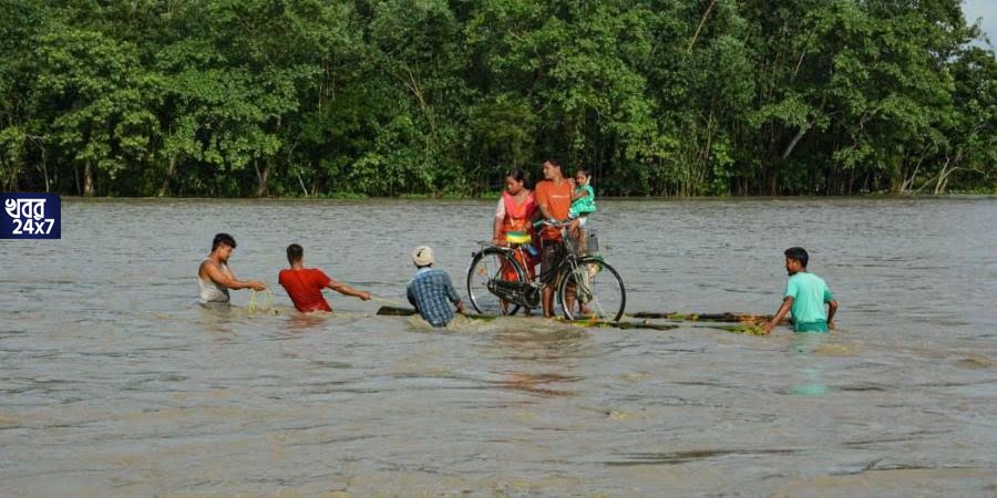 অসমে ভয়ঙ্কর বন্যায় ক্ষতিগ্রস্ত সহস্রাধিক, প্রায় ৩ হাজার গ্রাম জলের তলায়