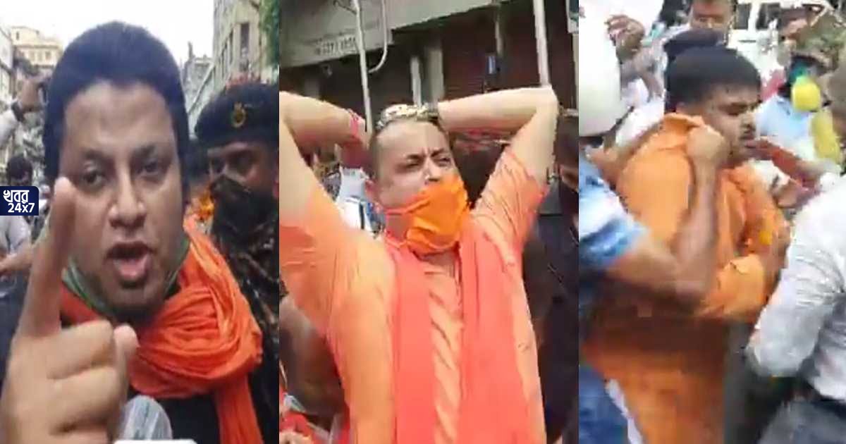 bjym-on-the-road-to-protest-against-vandalism-at-vishwabharati-university