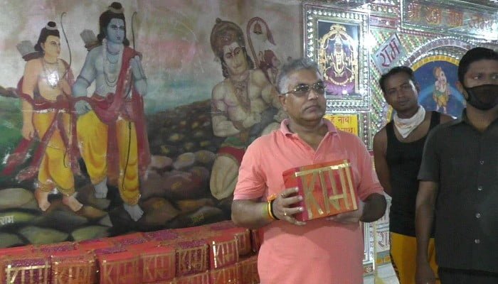 dilip ghosh at new town ram mandir