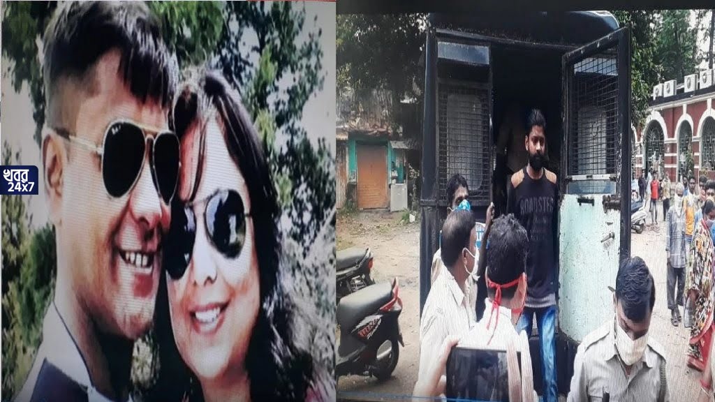 যাবজ্জীবন কারাদণ্ডে দণ্ডিত প্রেমিকা আকাঙ্খা শর্মা ও নিজের বাবা, মাকে খুনে ধৃত উদয়ন দাস।