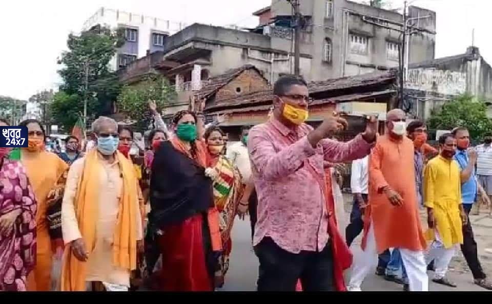 bjp mahila morcha at sheoraphuli