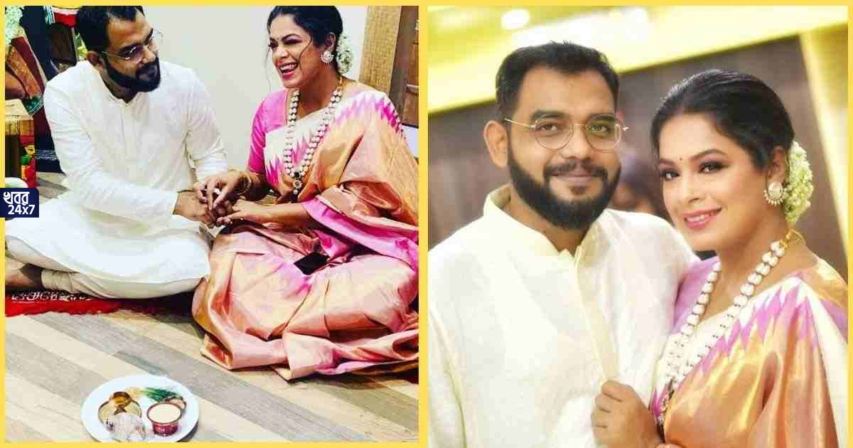 Iman Chakraborty got engaged with Nilanjan Ghosh