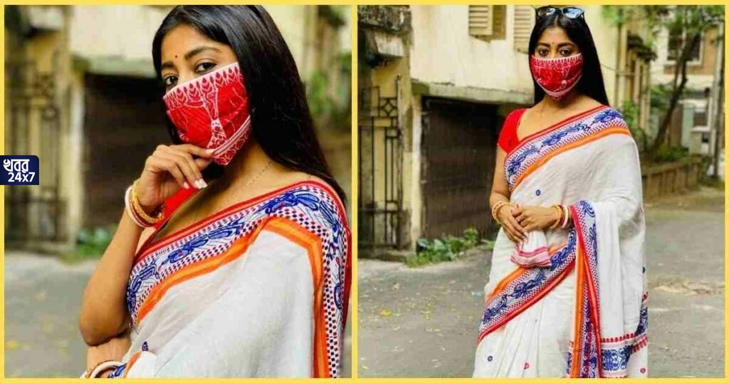 মুখ ঢাকা গামোসা মাস্কে, নেটপাড়ায় ফ্যাশনিস্তার তকমা পেলেন পাওলি