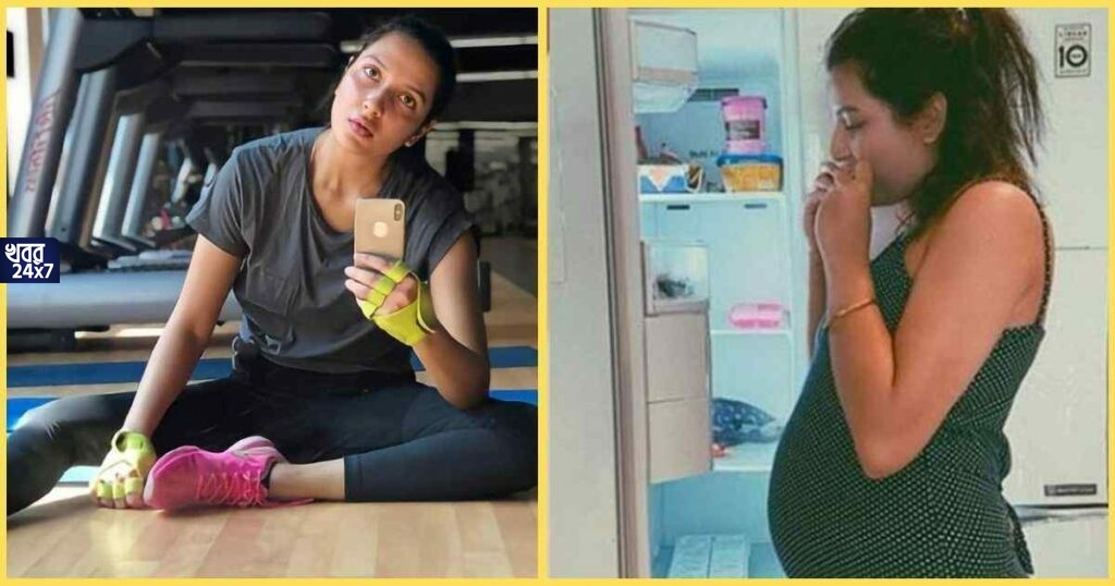 Actress Shubhasree Ganguly has started exercise again to get in shape