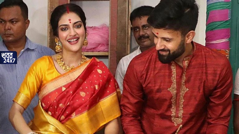 নিখিল এখন জৈন থেকে পুরোপুরি বাঙালি; পর্যবেক্ষণ করলেন নুসরাত স্বয়ং! নিখিল এখন জৈন থেকে পুরোপুরি বাঙালি; পর্যবেক্ষণ করলেন নুসরাত স্বয়ং!