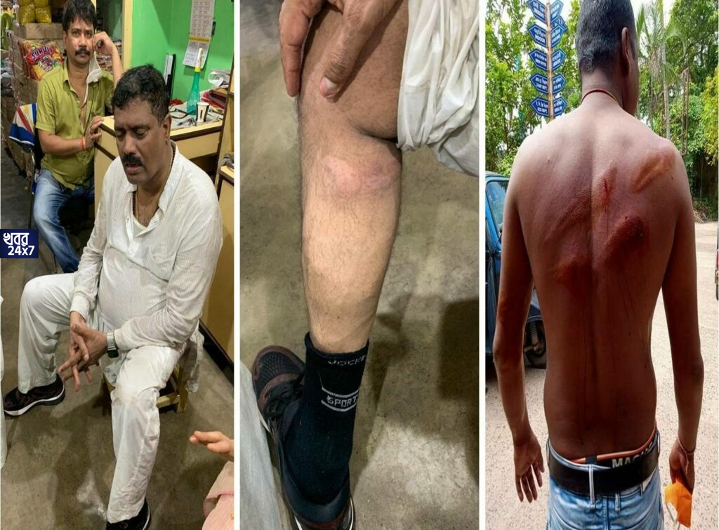 পুলিশের লাঠিচার্জে গুরুতর আহত বিজেপি জাতীয় সম্পাদক অরবিন্দ মেনন, বিধ্বংসী পরিস্থিতি হাওড়া-কলকাতায় nabanna avijan