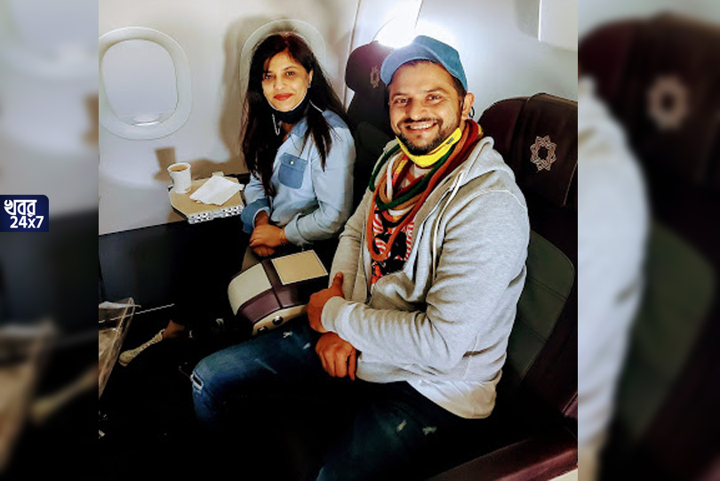 রায়নার সঙ্গে ছবি ট্যুইট বিজেপি নেত্রীর, সোশ্যাল মিডিয়ায় শুরু চর্চা raina and sazia