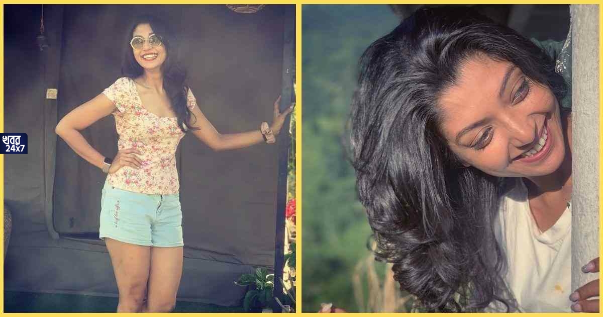 Devleena Kumar took photo in crop top and Middy boots while shooting in North Bengal