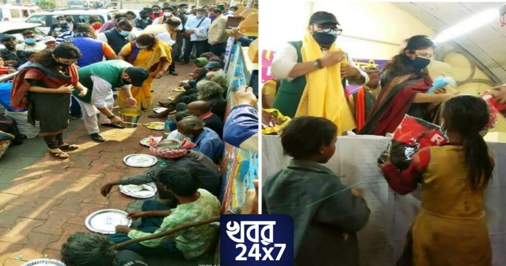সমাজসেবাই ধর্ম, নিজের হাতে দুঃস্থদের কম্বল বিতরণ ও খাবার পরিবেশন করে বছর শেষের দিন কাটালেন বাবুল সুপ্রিয়!