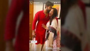 খোলা হাওয়ায় প্রেমে মজলেন সোহিনী-রণজয়, অভিনেত্রীর গালে ভালোবাসার চুম্বন এঁকে দিলেন প্রেমিক