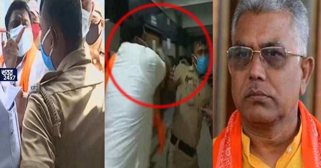 ‘চড় মেরে থাকলে ঠিক করেছে, হোমগার্ডকে থাপ্পড় মারার ঘটনায় বিজেপি নেতাকে সমর্থন দিলীপ ঘোষের