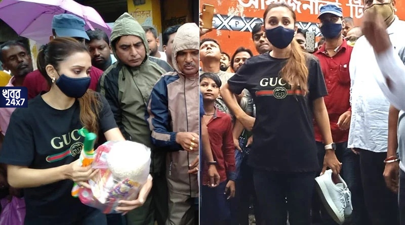গ্ল্যামারহীন! বৃষ্টিতে বিপর্যস্ত ভাঙড় এলাকা পরিদর্শন করলেন সাংসদ মিমি চক্রবর্তী, অবস্থা দেখে জুতো খুলে নেমে পড়লেন কাদায়!