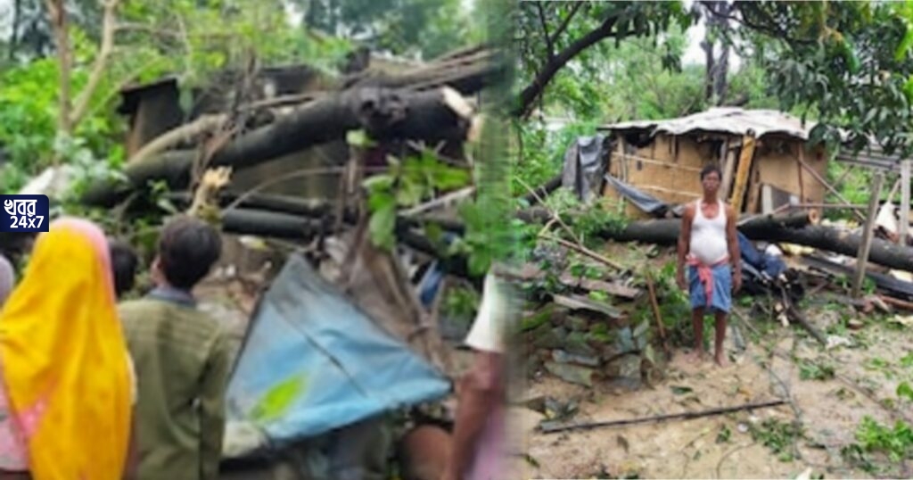 ফের মিনি টর্নেডো রাজ্যে, ঝড়ের দাপটে কয়েক মুহূর্তের মধ্যে লণ্ডভণ্ড খড়গপুরের গ্রাম