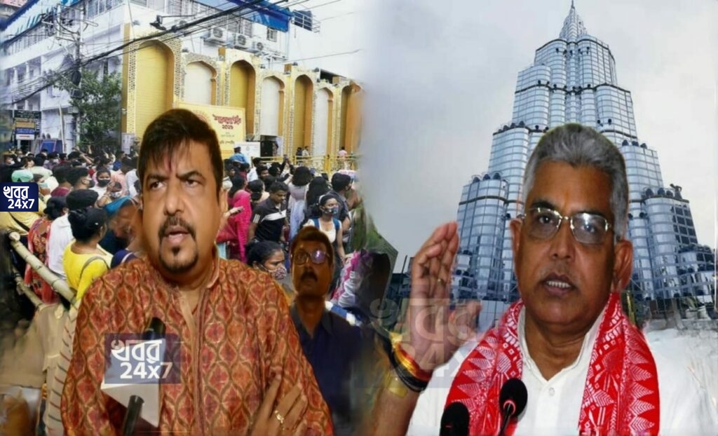 ‘একজন নেতার পুজোয় ভিড় হওয়ার কারণে করোনা বেড়েছে’, পরোক্ষভাবে সুজিত বসুকে তোপ দিলীপ ঘোষের ‘একজন নেতার পুজোয় ভিড় হওয়ার কারণে করোনা বেড়েছে’, পরোক্ষভাবে সুজিত বসুকে তোপ দিলীপ ঘোষের