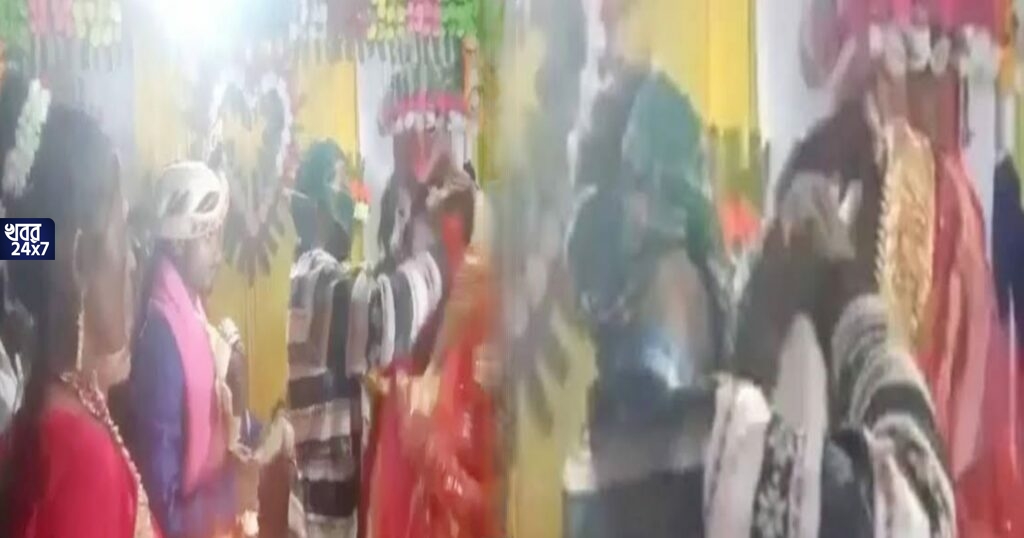 Viral video: বর বউয়ের মালা বদল এর সময় ঝড়ের গতিতে ঢুকে পড়ল পাগল প্রেমিক! কনের মাথায় নিজের হাতে পরিয়ে দিলো সিঁদুর, তুমুল ভাইরাল ভিডিও