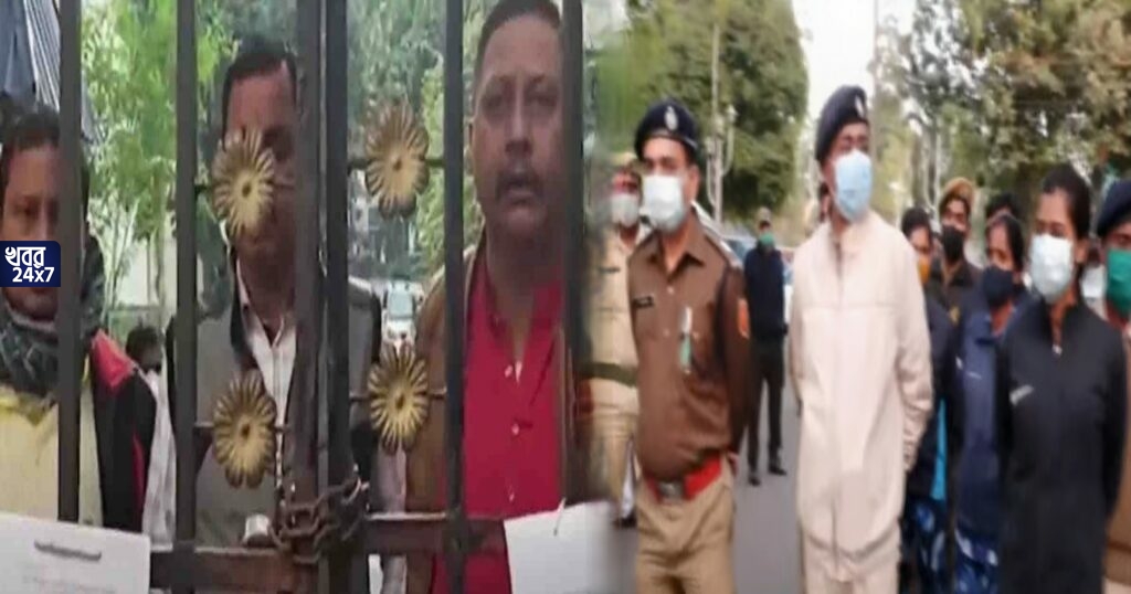 বিজেপি বিধায়কদের আবাসনে তালা, শুভেন্দু অধিকারীর বৈঠকে ঘেরাও পুলিশের, চলছেটা কী রাজ্যে? বিজেপি বিধায়কদের আবাসনে তালা, শুভেন্দু অধিকারীর বৈঠকে ঘেরাও পুলিশের, চলছেটা কী রাজ্যে?