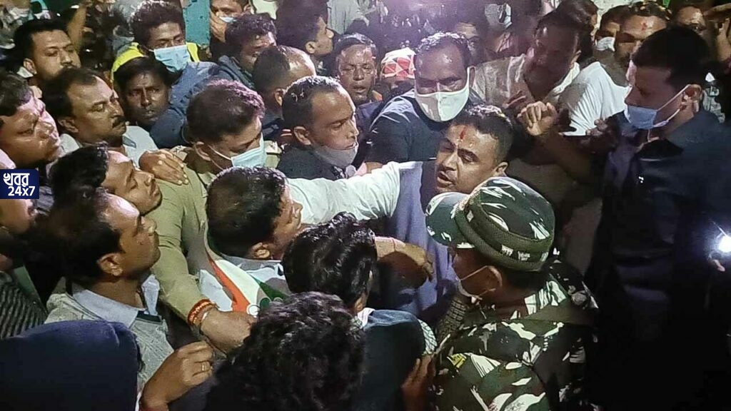 মন্ত্রী অখিল গিরির ছেলের উপর হামলা, মারধরের অভিযোগ শুভেন্দু অধিকারীর দেহরক্ষীর বিরুদ্ধে, তুমুল উত্তেজনা গোটা এলাকায়