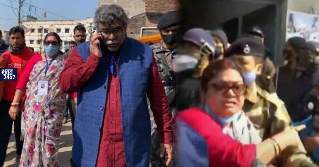 বুথ পরিদর্শনে গিয়ে বিক্ষোভের মুখে জিতেন্দ্র তিওয়ারির স্ত্রী, গায়ে হাত মহিলা প্রার্থীর, তৃণমূলের বিরুদ্ধে অভিযোগ করে কান্নায় ভেঙে পড়লেন চৈতালি তিওয়ারি বুথ পরিদর্শনে গিয়ে বিক্ষোভের মুখে জিতেন্দ্র তিওয়ারির স্ত্রী, গায়ে হাত মহিলা প্রার্থীর, তৃণমূলের বিরুদ্ধে অভিযোগ করে কান্নায় ভেঙে পড়লেন চৈতালি তিওয়ারি