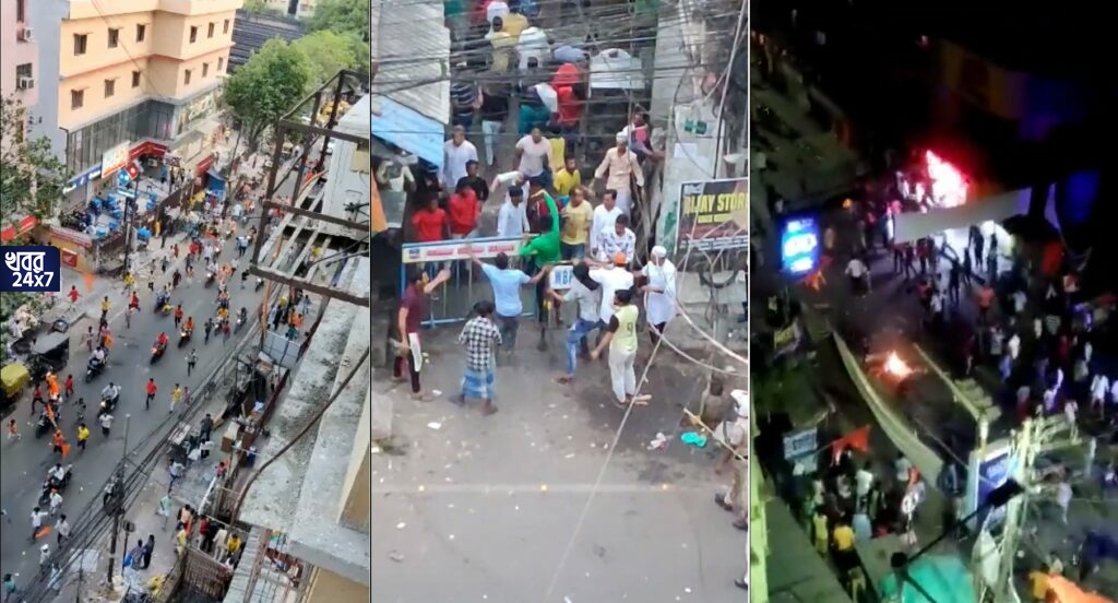 রাম নবমীর মিছিলের উপর ইটবৃষ্টি, মাথা ফাটল বেশ কিছু যুবকের, আহত বেশ কয়েকজন, ঘটনায় ব্যাপক উত্তেজনা ছড়াল হাওড়ায় রাম নবমীর মিছিলের উপর ইটবৃষ্টি, মাথা ফাটল বেশ কিছু যুবকের, আহত বেশ কয়েকজন, ঘটনায় ব্যাপক উত্তেজনা ছড়াল হাওড়ায়