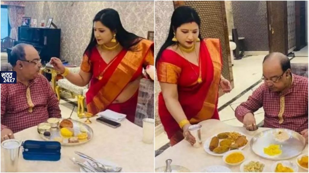 জামাইষষ্ঠী জমজমাট শোভনের, পরম আদর-যত্নে শোভনকে পঞ্চব্যঞ্জন সাজিয়ে দিলেন বৈশাখী, মাথায় দিলেন স্নেহের পরশ
