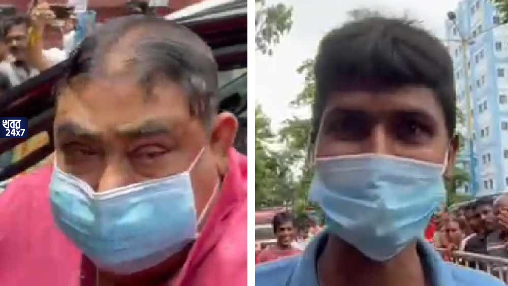 ‘চোর, গরুচোর’, এসএসকেএম থেকে বেরোতেই অনুব্রতকে কটাক্ষ রোগীর পরিজনের, ‘ন্যাড়া করে লাঠি দিয়ে মারা উচিত’, দিলেন শাস্তির নিদানও ‘চোর, গরুচোর’, এসএসকেএম থেকে বেরোতেই অনুব্রতকে কটাক্ষ রোগীর পরিজনের, ‘ন্যাড়া করে লাঠি দিয়ে মারা উচিত’, দিলেন শাস্তির নিদানও