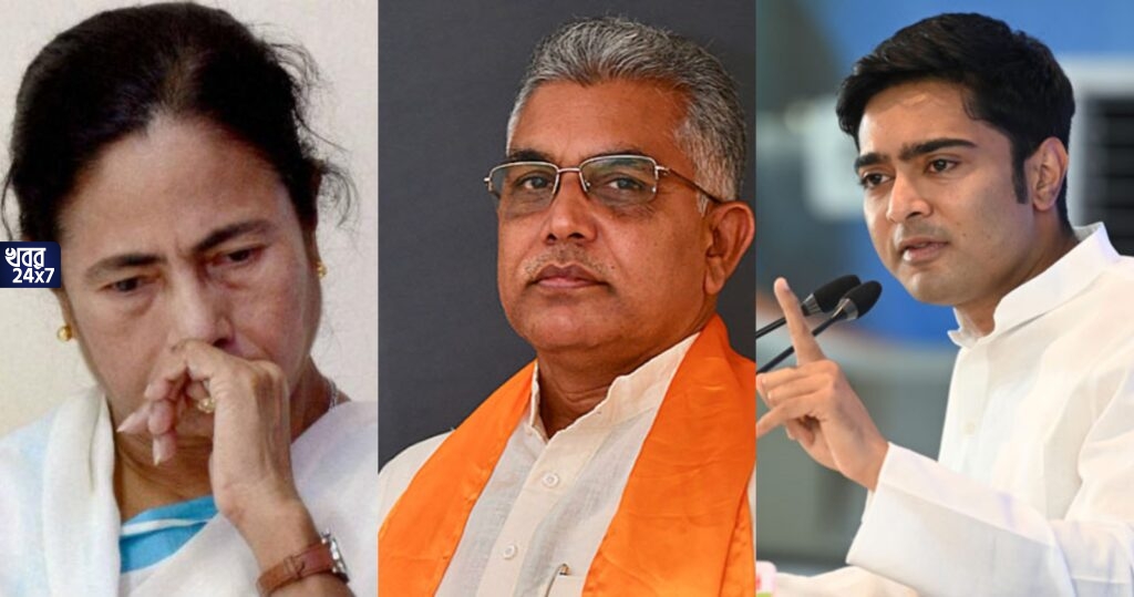 ‘কেষ্টর মতো পিসি-ভাইপোকেও মাটিতে শুতে হবে’, মমতা-অভিষেককে এক তীরে বিঁধে কটাক্ষ দিলীপের