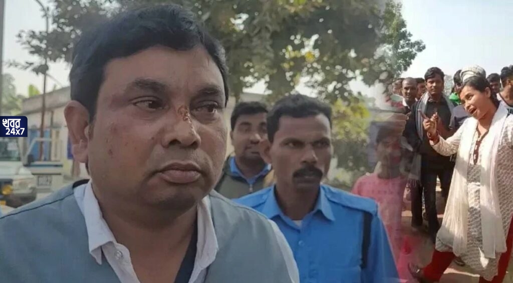 চাকরির লোভ দেখিয়ে লক্ষাধিক টাকা আত্মসাৎ, টাকা ফেরত চাইতেই যুবতীকে মারধর, পাল্টা তৃণমূল নেতাকে গণধোলাই এলাকাবাসীর