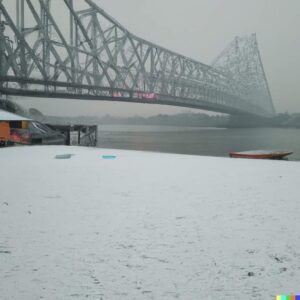 কলকাতায় ‘স্নো ফল’! গোটা শহর ঢেকে গেল সাদা বরফে, ভিক্টোরিয়া থেকে হাওড়া ব্রিজ ঢাকা তুষারের চাদরে, হচ্ছেটা কী চারিদিকে?