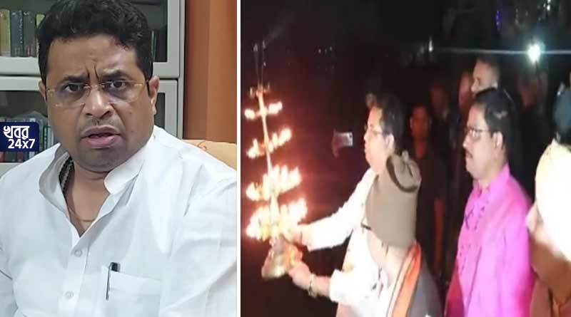 ‘সৌমিত্র খাঁ হিন্দু ধর্মের অবমাননা করেছেন’, বিজেপির গঙ্গা আরতি প্রসঙ্গে কটাক্ষ তৃণমূলের, ‘মুখ্যমন্ত্রীর ভুল মন্ত্রোচ্চারণ নিয়ে ভাবুক’, পাল্টা দিলেন বিজেপি সাংসদ