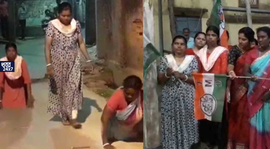 অপমানজনক! বিজেপিতে যোগ দেওয়ার ‘ভুলের প্রায়শ্চিত্ত’, তৃণমূলে ফিরতে দণ্ডি কাটতে হল মহিলা কর্মীদের, বিতর্কে ঘাসফুল শিবির অপমানজনক! বিজেপিতে যোগ দেওয়ার ‘ভুলের প্রায়শ্চিত্ত’, তৃণমূলে ফিরতে দণ্ডি কাটতে হল মহিলা কর্মীদের, বিতর্কে ঘাসফুল শিবির