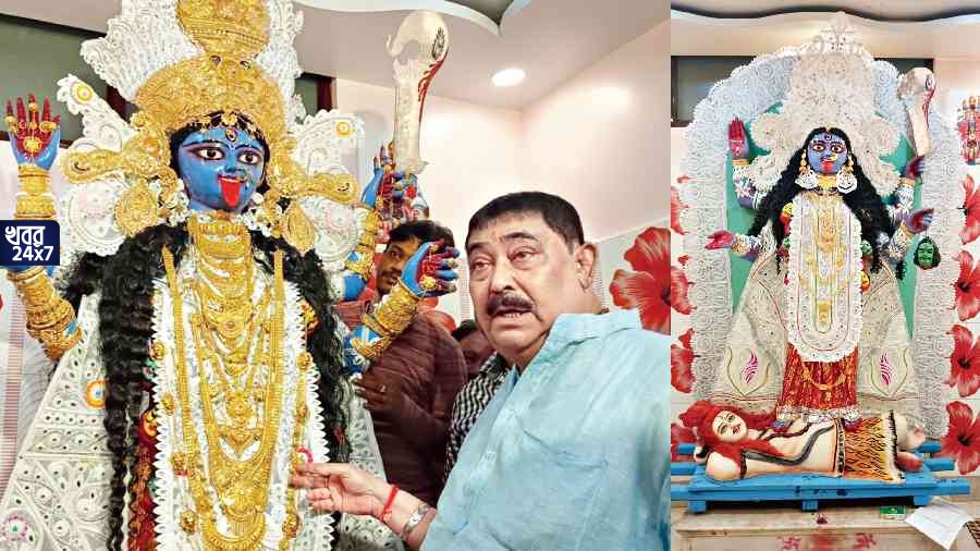 অনুব্রত জেলে, কেষ্ট-কালীর ৫৫০ ভরির গয়না উধাও, মা সাজলেন মাত্র ৮০ ভরি গয়নায়, পুজো করতে তোলা হলও চাঁদাও অনুব্রত জেলে, কেষ্ট-কালীর ৫৫০ ভরির গয়না উধাও, মা সাজলেন মাত্র ৮০ ভরি গয়নায়, পুজো করতে তোলা হলও চাঁদাও