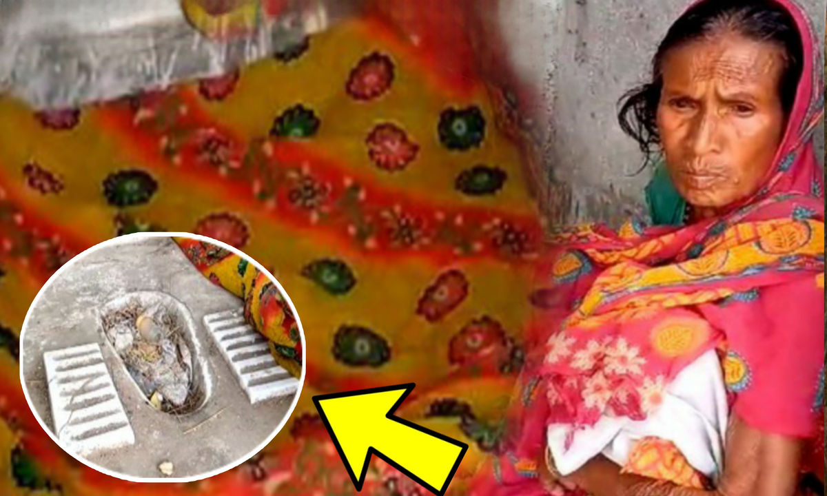 old woman, no home, toilet, Awas Yojna, government, poor