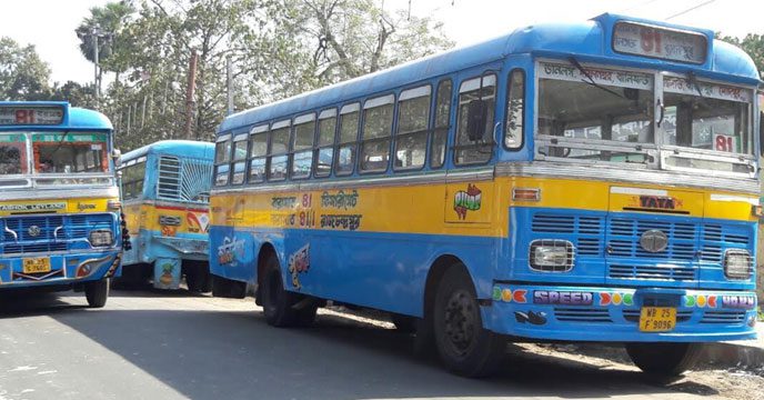 Buses, Kolkata road, removed, 15 years and above, Transport Department, reason