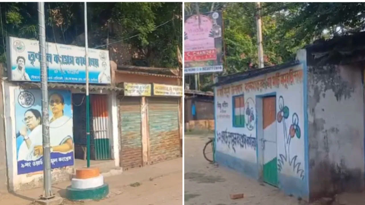 Building of TMC Party Office occupying Government Land , TMC Party Office, Purulia, Government land, occupy, complained, TMC leadership