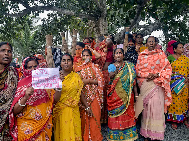 TMC workers were accused of harassing women in Sandeshkhali, disguise, TMC workers, harassment, women, Sandeshkhali, 2024 Lok Sabha Election,