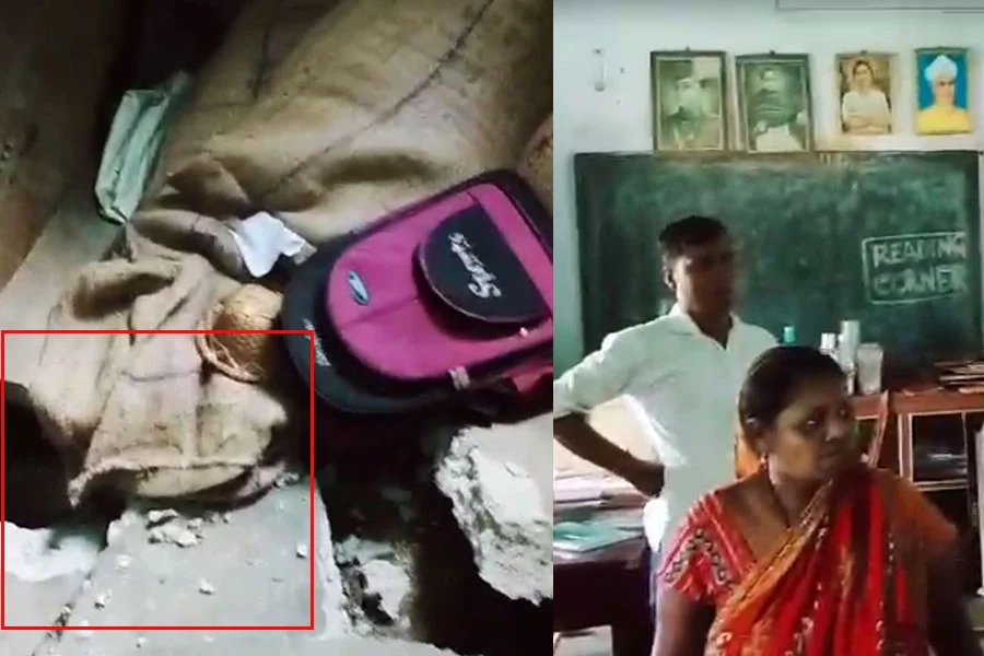 Floor Collapsed in Classroom and Students Fell into Hole, School, floor collapsed, students, fell into hole, fear, teachers