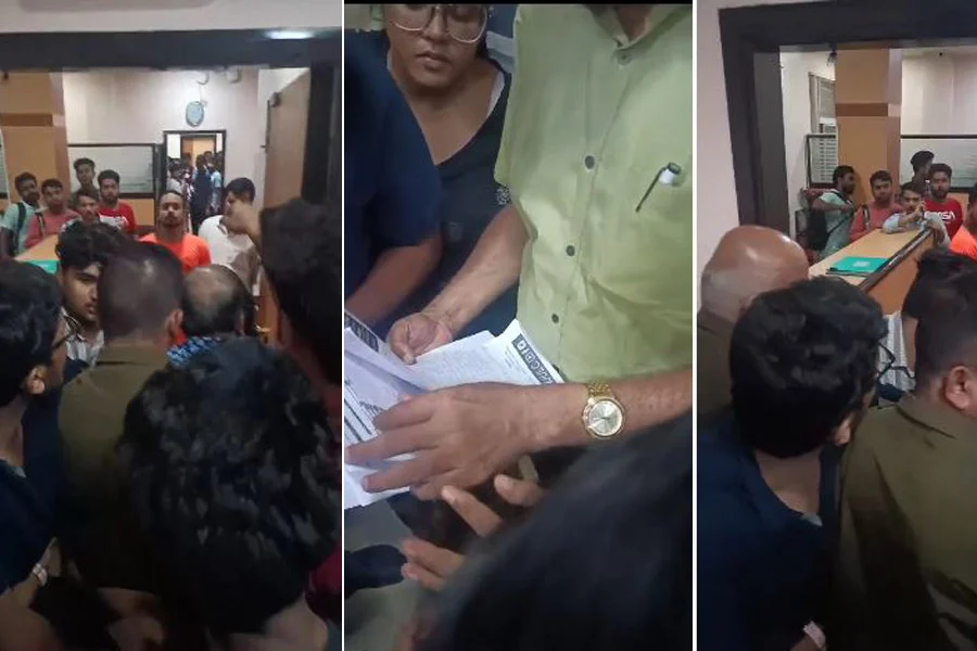 Students Protest over the Corruption in PHD Admission List in Jadavpur University, Studenrs, protested, PHD Admission list, corruption, Former SFI Leader, Vice Chancellor, controversial,