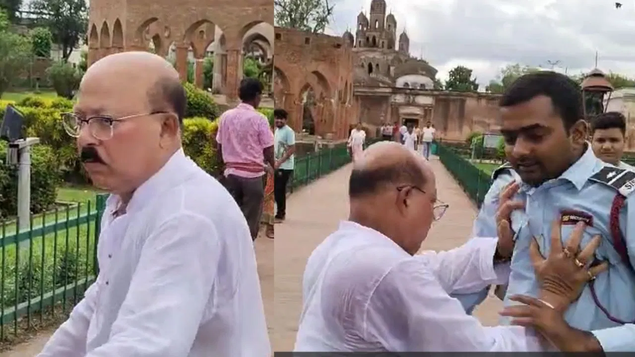 Municipality Chairman Allegedly Pushed Security, Municipality Chairman, pushed, security, video, viral, controversy, TMC