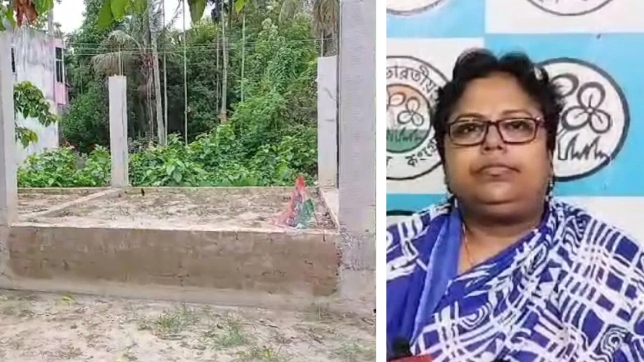 TMC Leader Build House by Blocking Drain, TMC Leader, accusation, drain, block, house, controversy, Bongaon