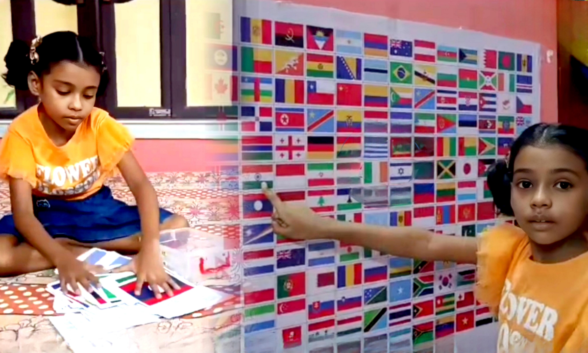 Seven Year Old Child Set Record on Book of World Record