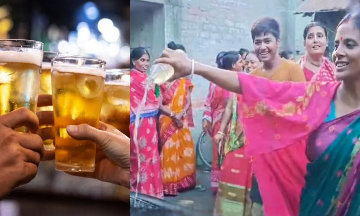 Women Protested Against Illegal Alcohol Business, Alcohol, liquor, ladies, protest, illegal alcohol, বেআইনি মদ বিক্রি, প্রতিবাদ, মহিলারা‌