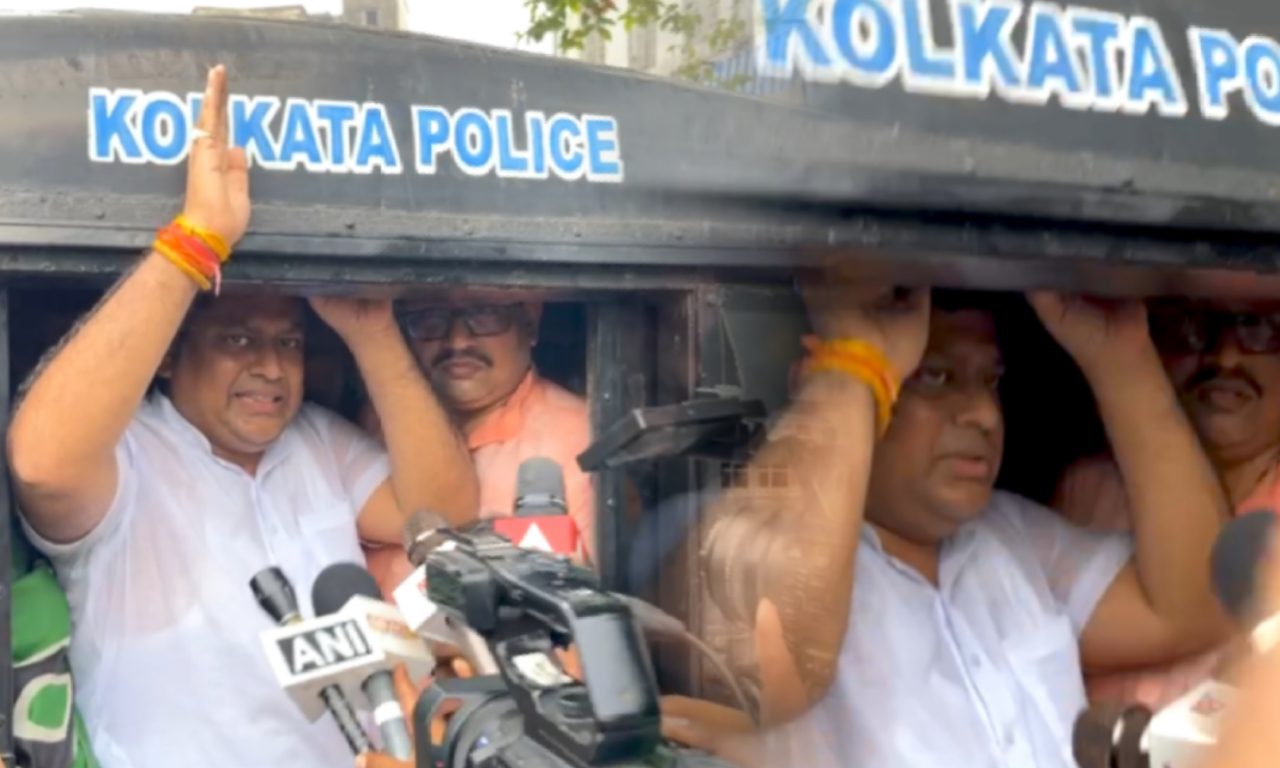 police, Sukanta Majumdar, detained, R G Kar Case, protest, Shyambazar, Lalbazar,