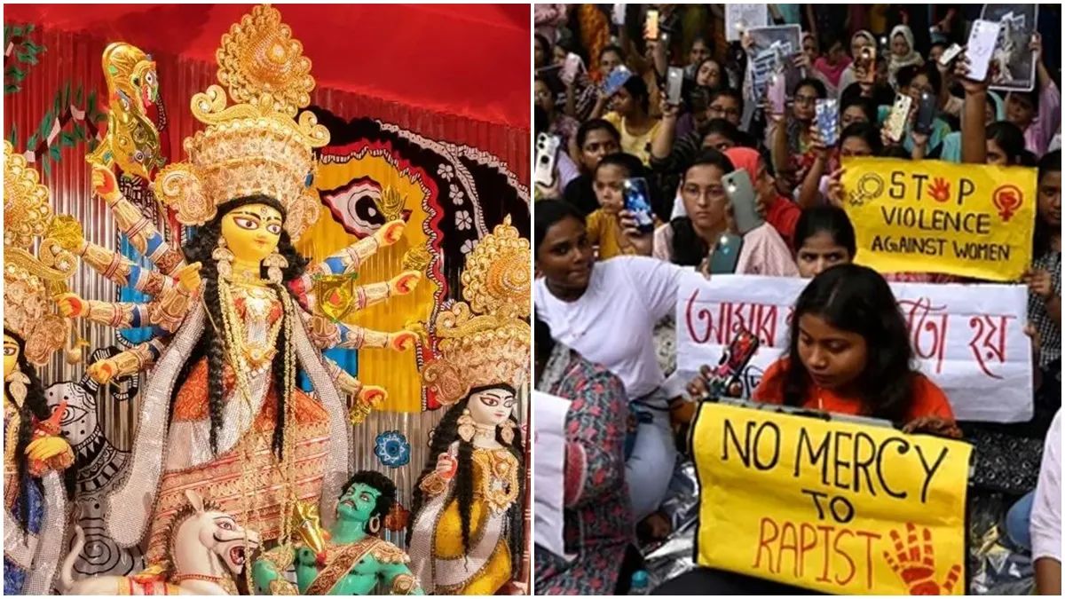 RG kar theme, Durga Puja, theme, west bengal, police,আর জি কর, দুর্গা পুজো, থিম, রাজ্য সরকার, পুলিশ