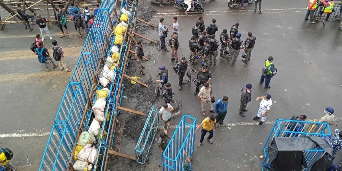Nabanna Abhiyan, roads, Nabanna, closed, police, high alert security, R G Kar Case